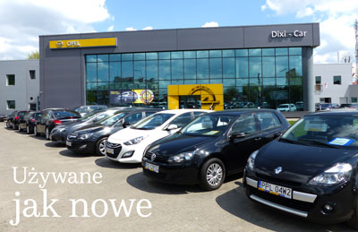 Samochody używane jak nowe przed salonem Opel